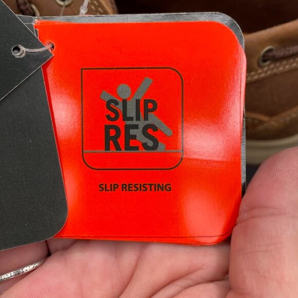 Rockport Works Mens Brown Leather Sailing Club 3 Eye Steel Toe Boat Shoe 9M - Picture 5 of 15